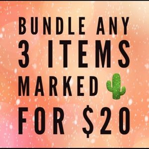 3 for $20 bundle deal
